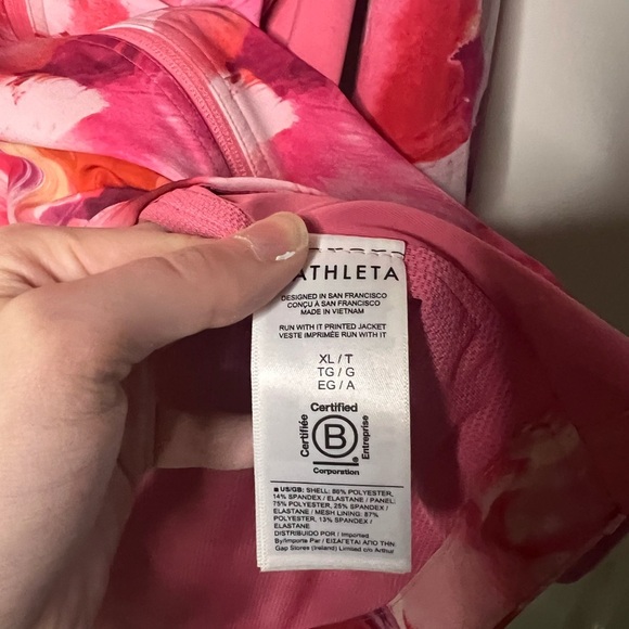 Athleta Run With it Jacket in Painted Energy Print - Picture 9 of 16